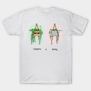 String of Pearls Instagram vs Reality T-Shirt